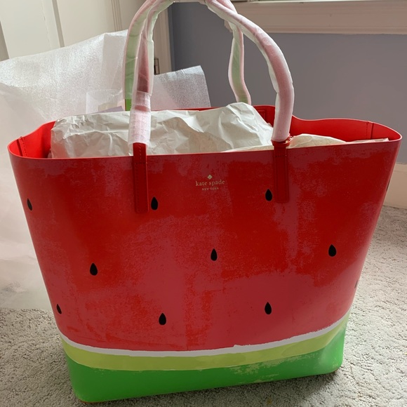 Kate Spade Make a Splash Watermelon Tote - Picture 3 of 7